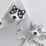 Wholesale Cute Design Cartoon Silicone Cover Skin for Airpod (1 / 2) Charging Case (Husky Gray)